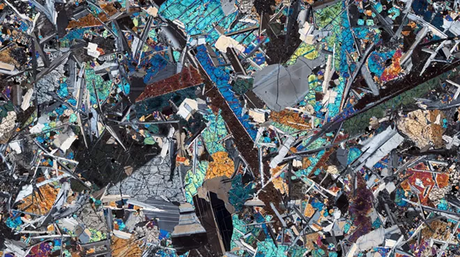 Image: Exhibition Closing: Cosmic Microscapes: Seeing Into Rocks from Oregon and Space