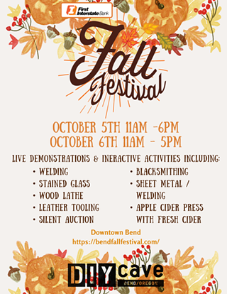 Image: Fall Fest Downtown Bend - Visit the DIY Cave Booth