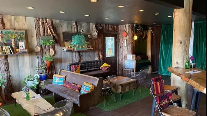 Image: Fireside Drinks at Dogwood's New Canteen at Campfire Hotel