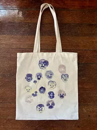 Image: Flower Printed Totes! An Eco Printing Workshop
