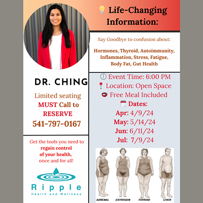 Free Dinner Seminar: Hormones, Fatigue and Belly Fat