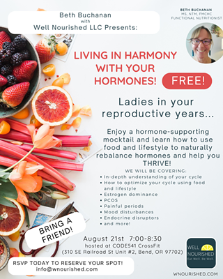 Free Female Hormonal Health Classes