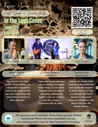 Image: Free Your Voice. Cave Choir & Sound Bath