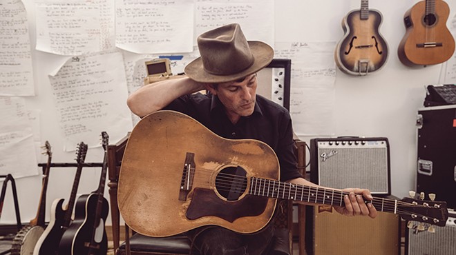 Gregory Alan Isakov with his guitar