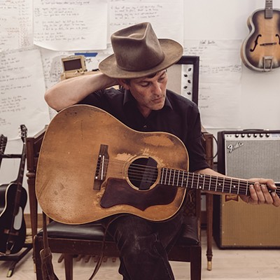 Gregory Alan Isakov with his guitar