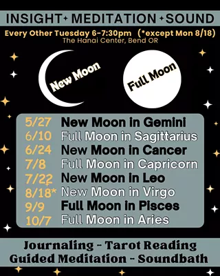 Image: Full Moon Sagittarius: Insight-Meditation-Sound