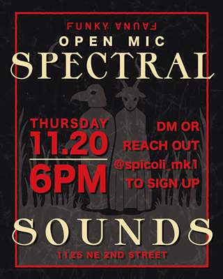 Image: Funky Fauna Open Mic
