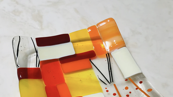 Image: Fused Glass 101 - Slumping Make a 6" Dish