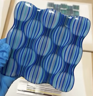 Image: Fused Glass 101: Slumping - Optical Illusion Dish