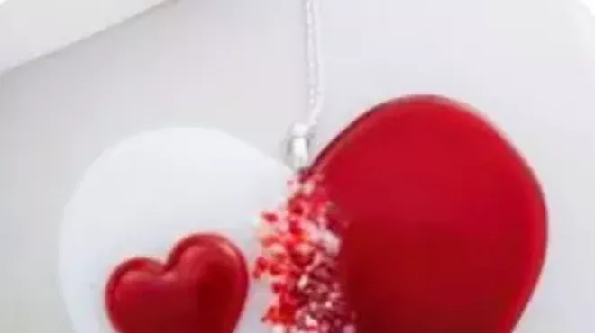Image: Fused Glass Hearts