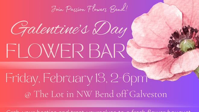 Image: Galentine's Flower Bar