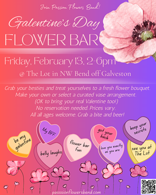 Image: Galentine's Flower Bar