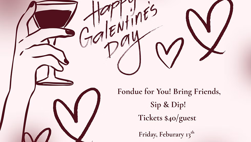 Galentines Fondue Night