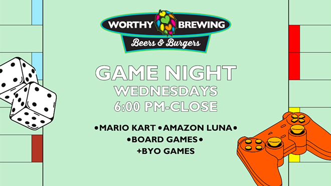 Game Night at Worthy Beers & Burgers