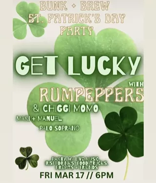 Image: Get Lucky: Bunk & Brew St. Patrick's Day Party