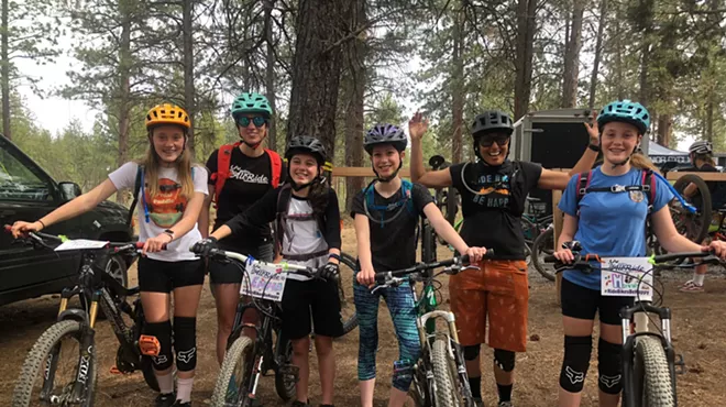 Image: Girls AllRide Fall Mountain Bike Programs
