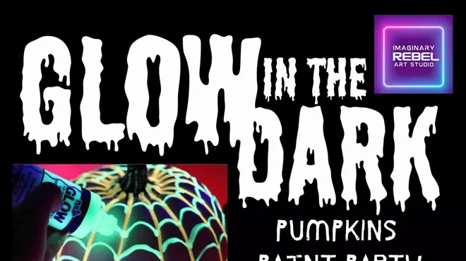 Image: Glow in the Dark Pumpkin Paint Party