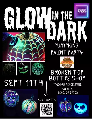 Image: Glow in the Dark Pumpkin Paint Party