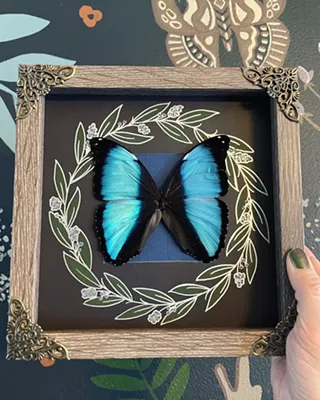 Image: Heirloom Framed Butterflies