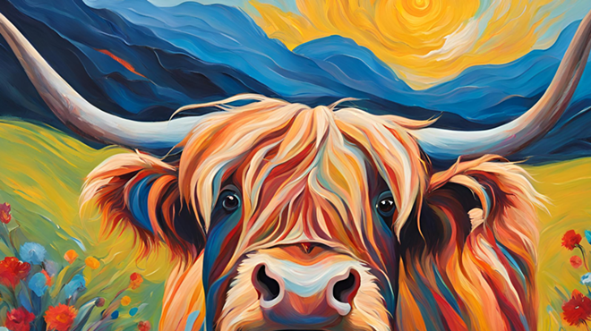Image: Highland Cow Paint n Sip