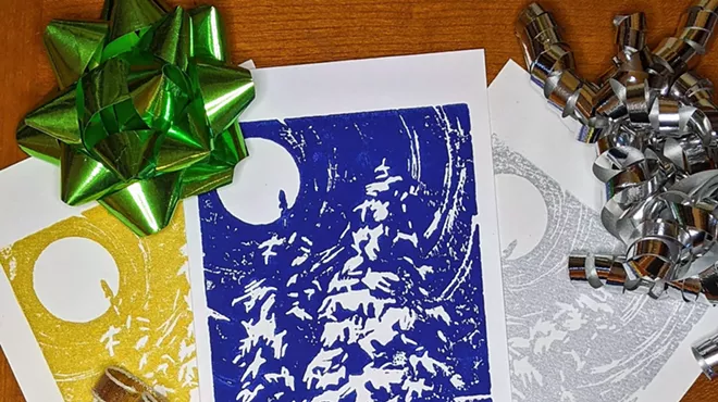 Image: Holiday Cards: Block Printing