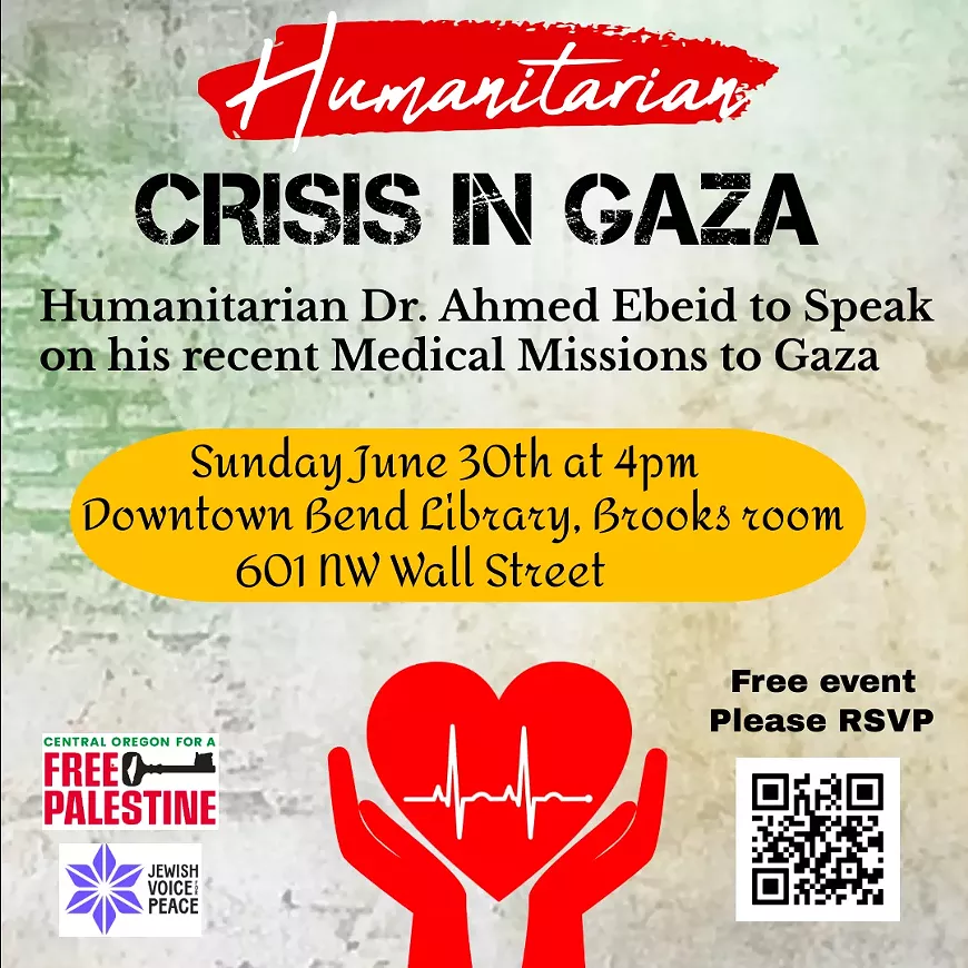 Dr. Ebeid to speak on his recent missions to Gaza