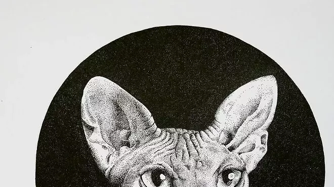 Image: INKTOBER Stippling Pet Portraits