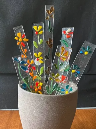Image: Intro to Fused Glass: Garden & Plant Stakes