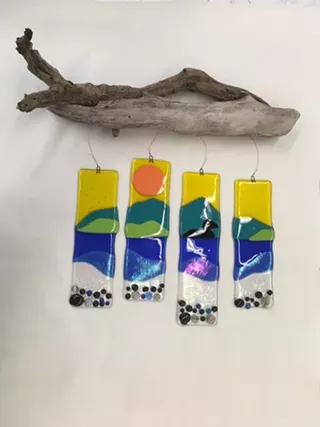 Image: Intro to Fused Glass: Make a Wind Chime