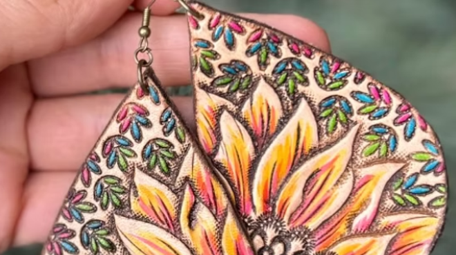 Image: Intro to Leather Tooling: Make Earrings or a Cuff