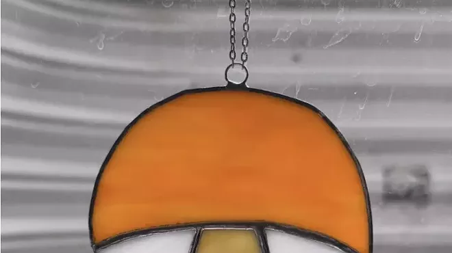 Image: Intro to Stained Glass: Mushroom Suncatchers