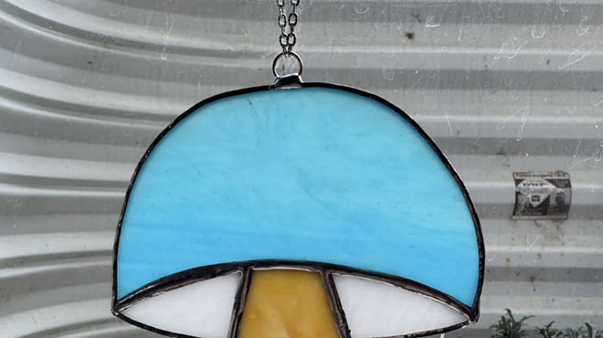 Image: Intro to Stained Glass: Mushroom Suncatchers