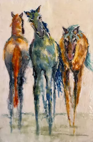 Image: Janice Rhodes&rsquo; Encaustic Paintings