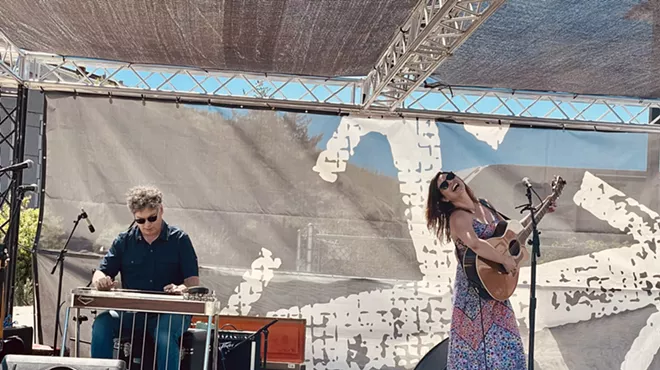 Image: Jess Ryan and James Hutchens duet