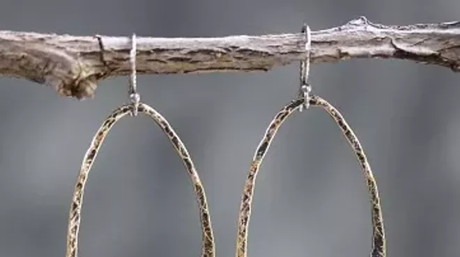 Image: Jewelry Class: Make Textured Hoop Earrings