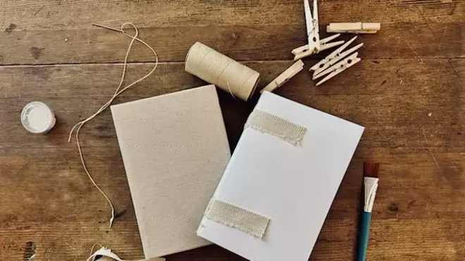 Image: Journal making/book binding workshop