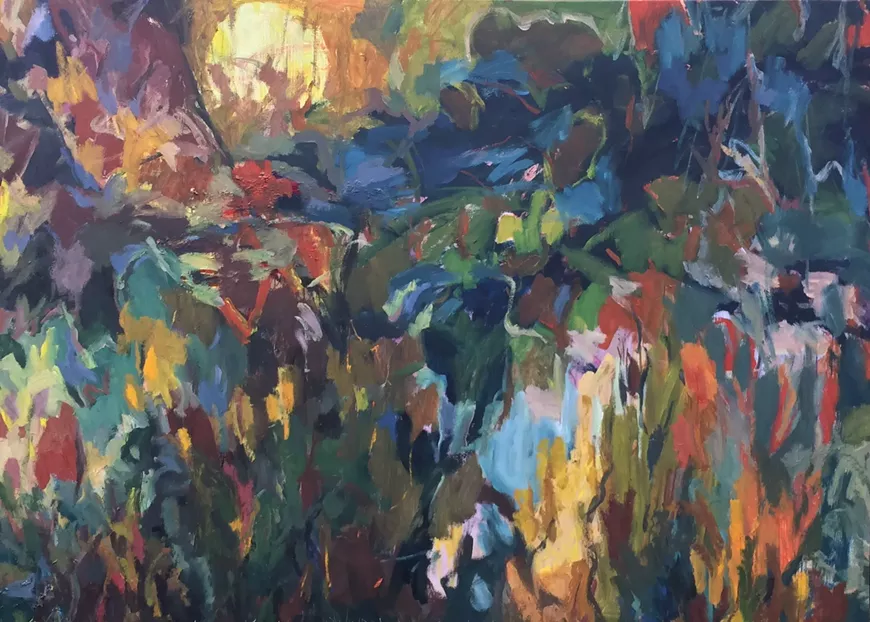 The Valley. Oil on linen, 58&rdquo;x80&rdquo;