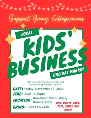 Image: Kids' Business Holiday Market
