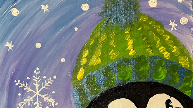 Image: Kids Penguin Painting plus Ornaments