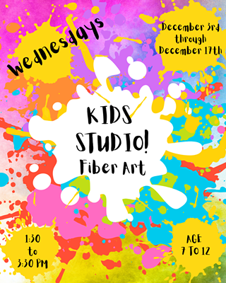 Image: Kids Studio! Fiber Art