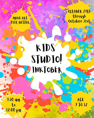 Image: Kids Studio! Inktober, Fall Break Camp