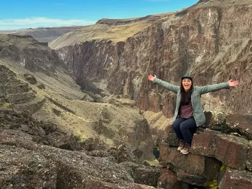 Karly Foster in the Owyhee Canyonlands