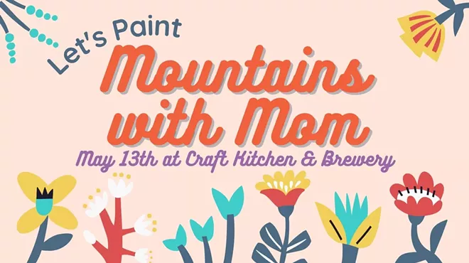 Image: Let's Paint Mountains Flowers with Mom
