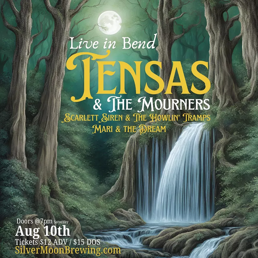 Show Poster - Tensas & The Mourners at Silver Moon Brewing