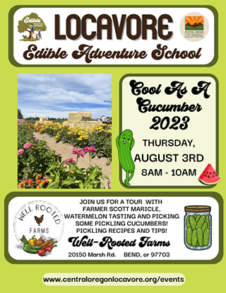 Locavore Edible Adventure School: Cool As A Cucumber 2023