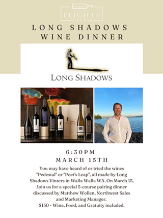 Image: Long Shadows Wine Dinner