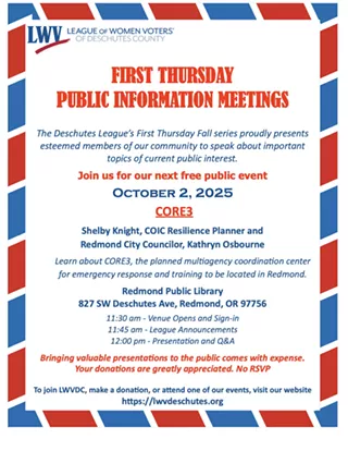Image: LWV Deschutes Meeting