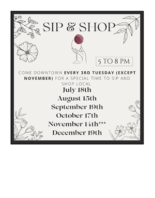 Madras Downtown Sip and Shop
