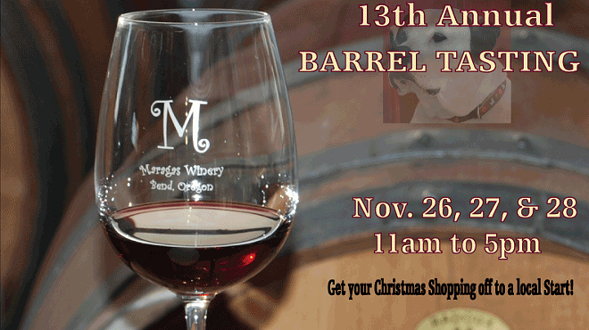 Image: Maragas Winery Thanksgiving Weekend Barrel Tasting