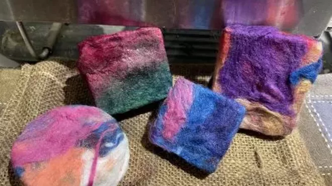 Image: March Unity Class Felt Wrapped Soap Making Class